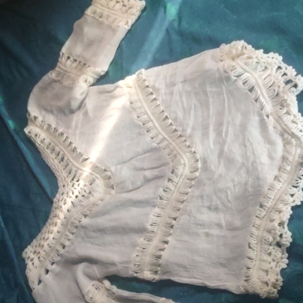 Boho White Top S - Picture 4 of 6